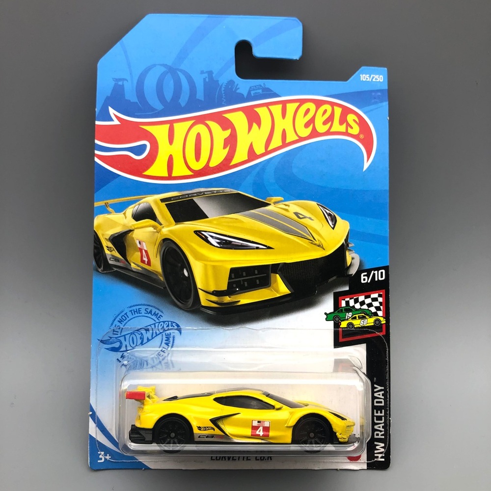 Hot Wheels Corvette C8.R Yellow 105/250 HW Race Day 6/10 Diecast Car GRX31-M7C5